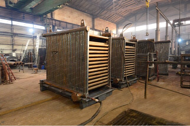 Котел 0.5 МВт на дровах - изготовление